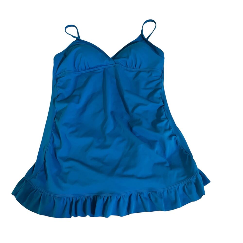 Jantzen Blue One Piece Swim Dress Size 12